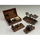 A Stuart's marine distance meter, No 933, by H Hughes & Son, Fenchurch Street, in mahogany case,