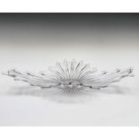 A 20th century art glass centrepiece bowl. Width 67cm.