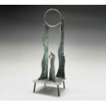 William BLACK (20th Century British)Standing FormsOxidised copper sculpture Signed, inscribed and