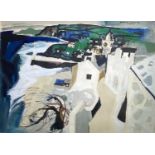Tony GILES (1925-1994)Porthleven (1980)Mixed media Signed, inscribed and dated 54 x 74cmCondition