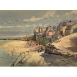 Michael CRAWLEY (XX-XXI) Newlyn Watercolour Signed 31x41.5cm