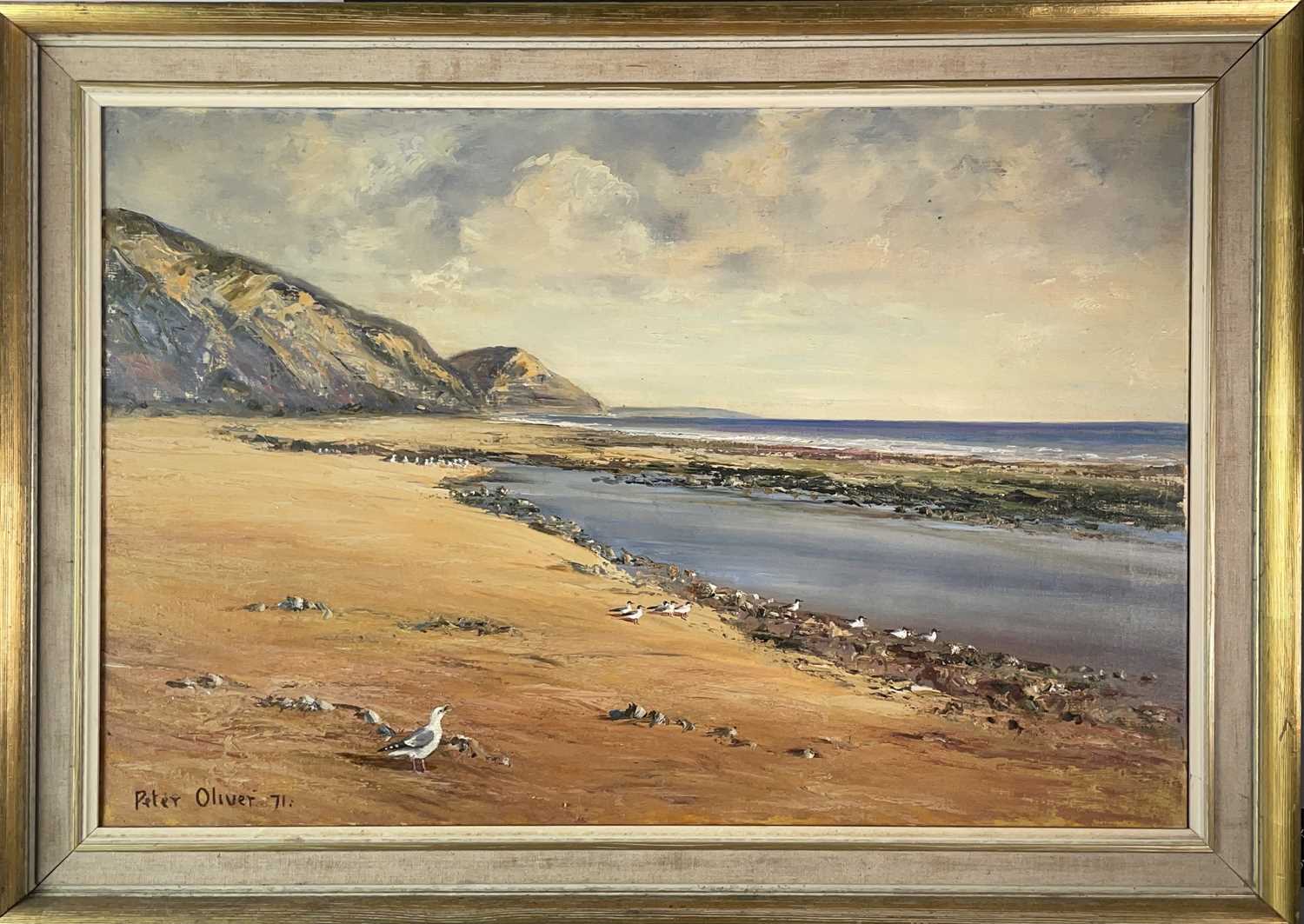 Peter OLIVER (1927) Low Tide Oil on canvas 50x76cm - Image 2 of 3