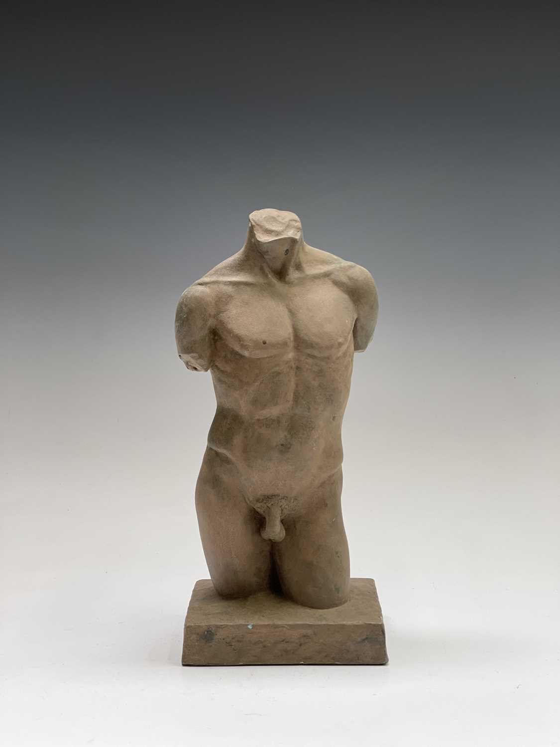 Alec WILES (1924)Males Torso Resin sculpture Signed Height 32cm - Image 2 of 13