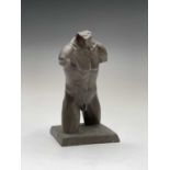 Alec WILES (1924)Males Torso Bronzed resin sculpture Signed and dated 1995Height 27cm