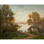 Philip Thomson GILCHRIST (1865-1956) An Evening in May, Falmouth Oil on canvas Signed and dated