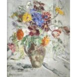 Garlick BARNES (1891-1987)Vase of FlowersOil on canvas Signed 60 x 50cm Garlick Barnes 1891-1987