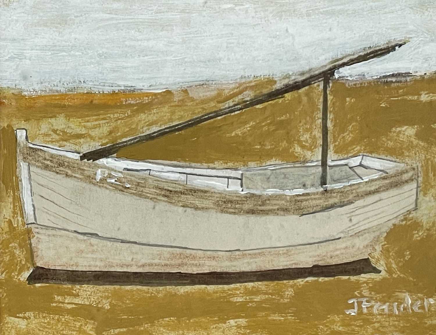 Jack PENDER (1918-1998)Boat AgroundGouache Signed 17 x 21cm