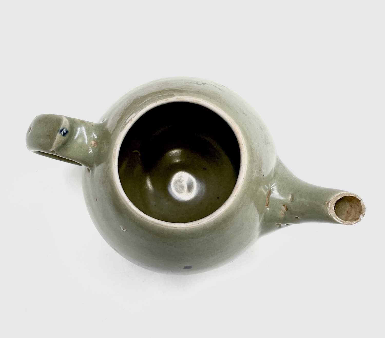 A Leach Pottery, St Ives, celadon glazed teapot, height 14cm, with impressed Leach seal and initials - Image 10 of 11