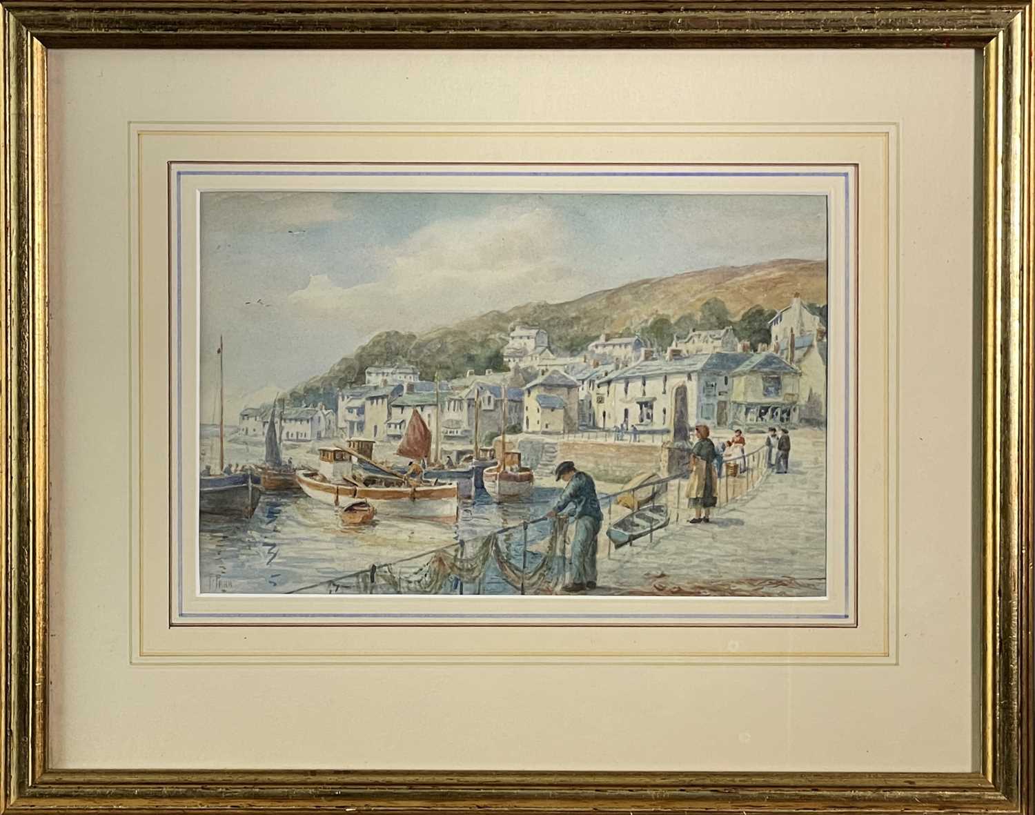 Frederick PARR (1887-1970)''A Corner of Newlyn”WatercolourSigned 35.5 x 25.5cm“Mousehole Harbour” - Image 6 of 8