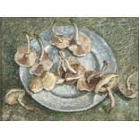 Garlick BARNES (1891-1987)Still Life - Mushrooms Oil on boardSigned 30 x 39cm Garlick Barnes 1891-