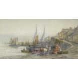 Carl VERNON Newlyn Harbour WatercolourSigned, inscribed and dated 190633 x 62cm