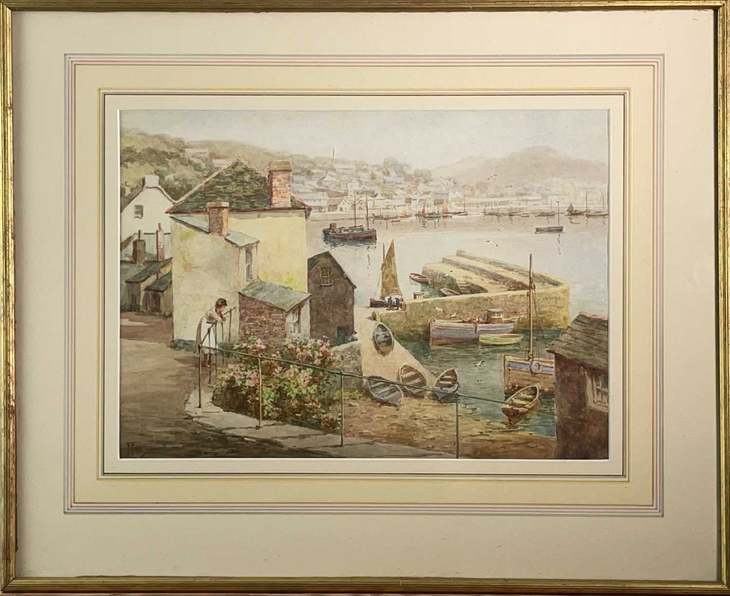 Frederick PARR (1887-1970)''A Corner of Newlyn”WatercolourSigned 35.5 x 25.5cm“Mousehole Harbour” - Image 2 of 8