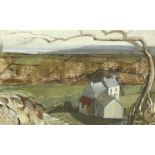 Ken SYMONDS (1927-2010)Hilltop West Penwith Gouache Signed Further signed, inscribed and dated