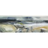 Hannah WOODMAN (1968) 'A Southwest Wind Rippled The Shore' Mixed media Signed and titled to verso 26