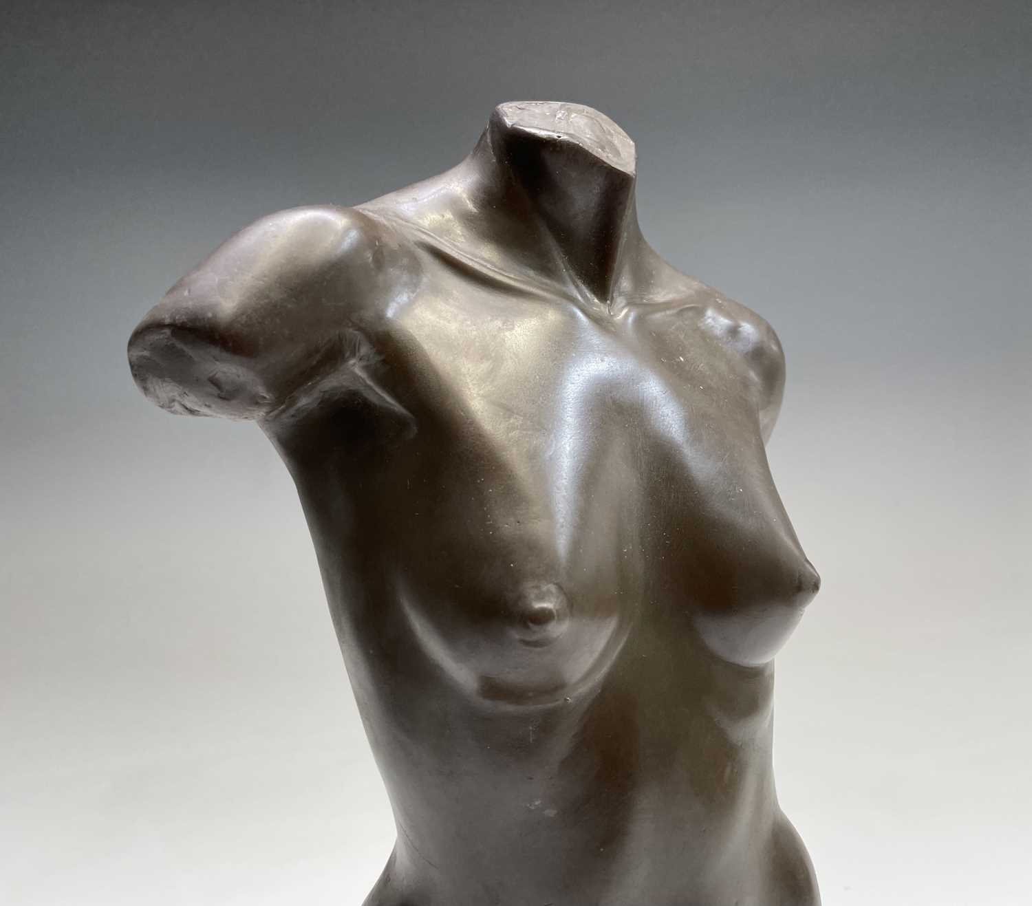 Alec WILES (1924)Female Torso Cold cast bronze sculpture Signed Height 34cm Alec Ernest Wiles was - Image 2 of 11