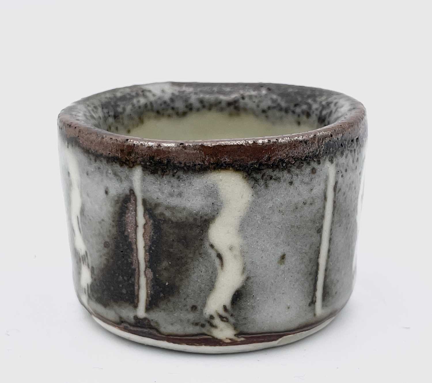 A Bill Marshall (1923-2007) salt, a Richard Batterham small bowl and cover and three other small - Image 6 of 20