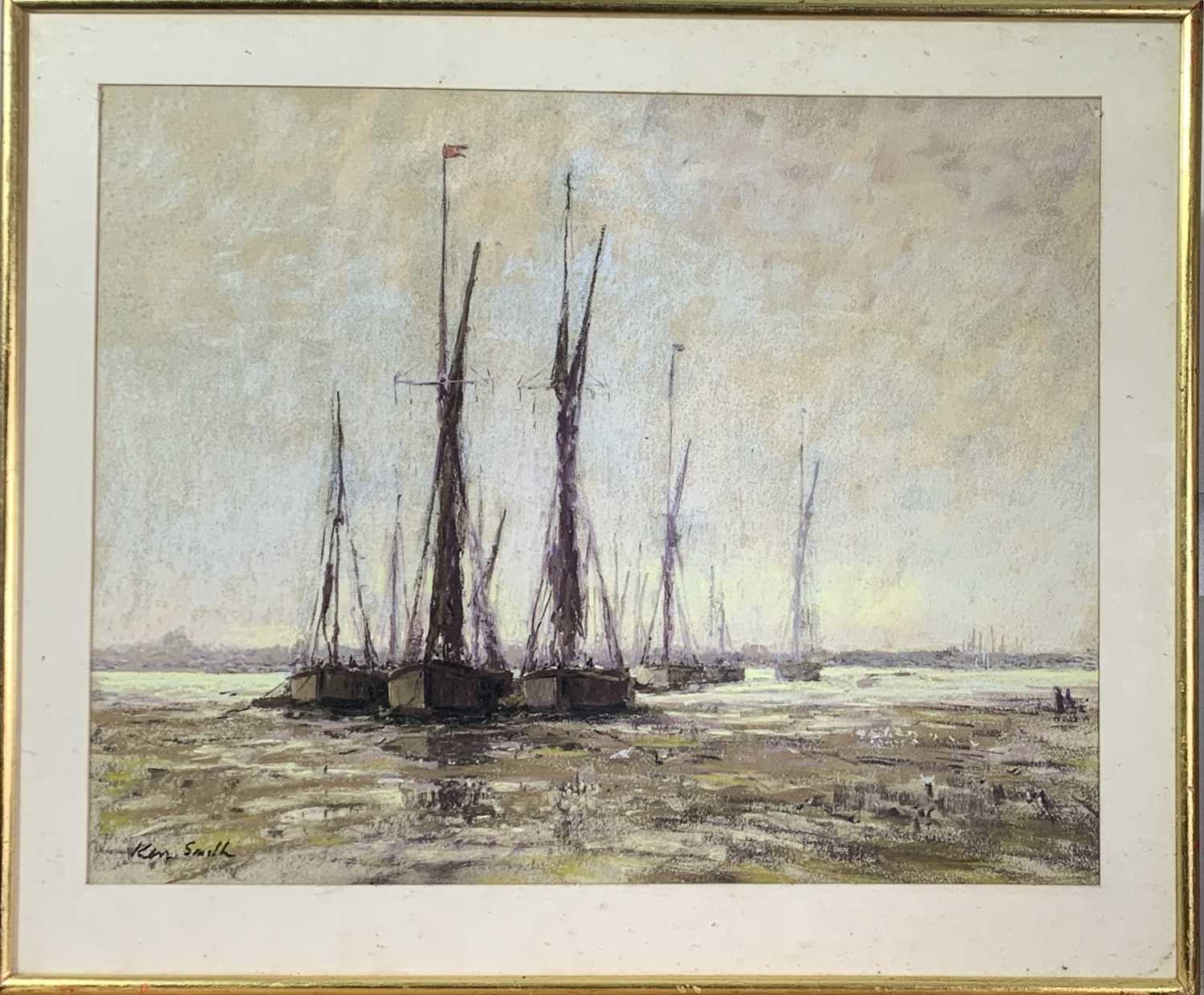 Ken SMITH (1951) Aldeburgh Pastel Signed, inscribed to verso 41x52cm - Image 3 of 3