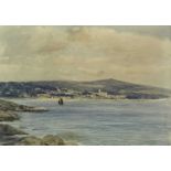 Edmund G. FULLER (1858-1944)Penzance from Newlyn Watercolour Signed and inscribed 17.5 x 24.5cm