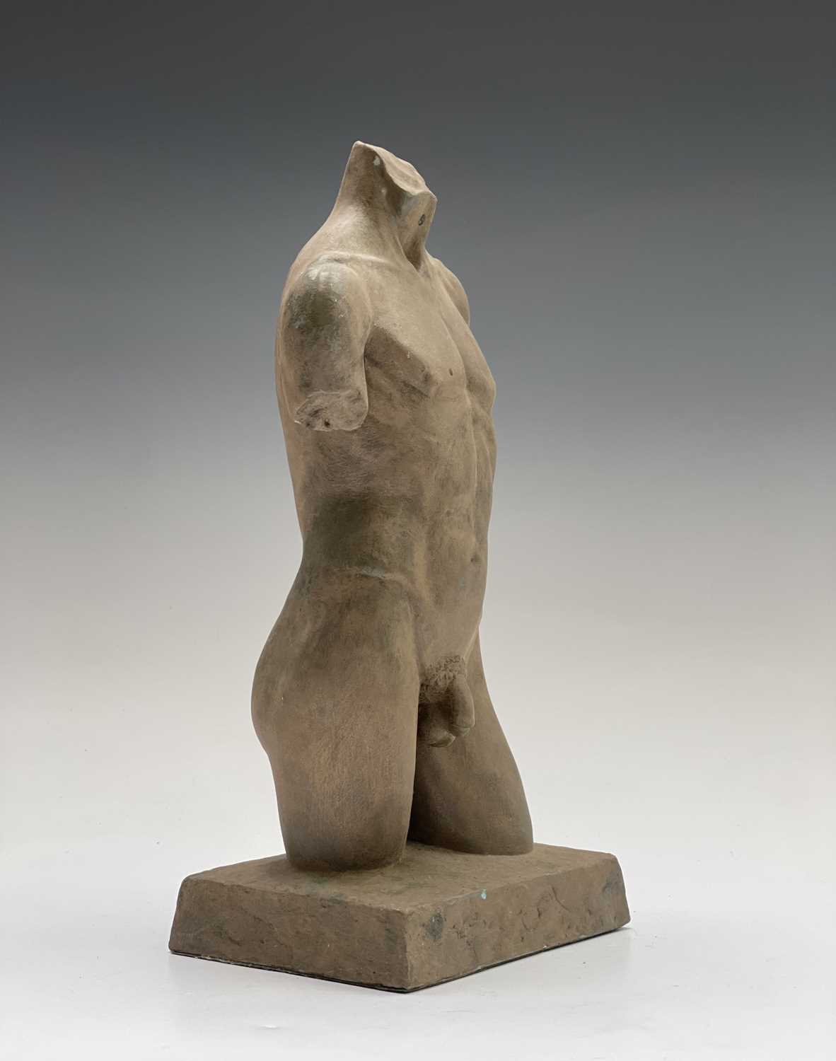 Alec WILES (1924)Males Torso Resin sculpture Signed Height 32cm - Image 9 of 13