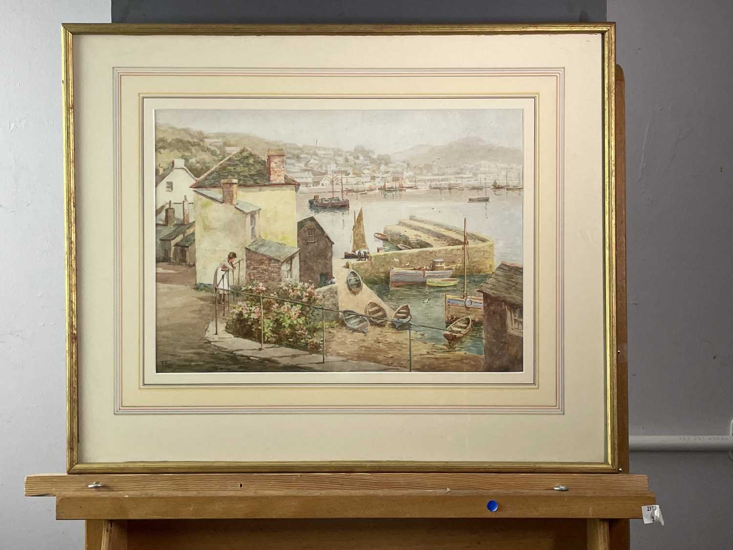 Frederick PARR (1887-1970)''A Corner of Newlyn”WatercolourSigned 35.5 x 25.5cm“Mousehole Harbour” - Image 8 of 8