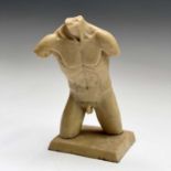 Alec WILES (1924)Males Torso Gypsum cast sculpture SignedHeight 28cm