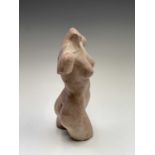 Alec WILES (1924)Female Torso Terracotta sculpture Signed, dated and inscribed ''Paris '96''Height