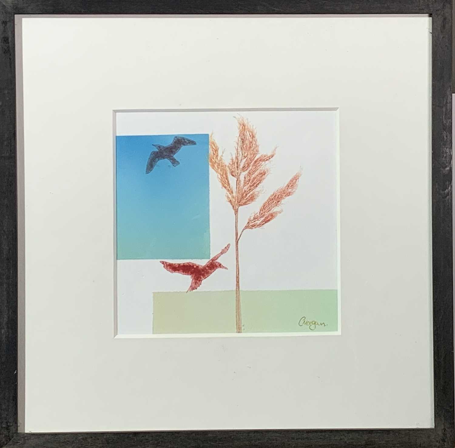 Charlotte MORGAN 'Love Birds' and 'Park Life'Two monoprints Each signed Together with a mezzotint ' - Image 5 of 9