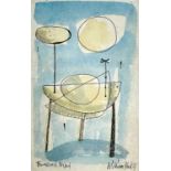 William BLACK (20th Century British)Forms on a Tripod Gouache and ink Signed, inscribed and dated '