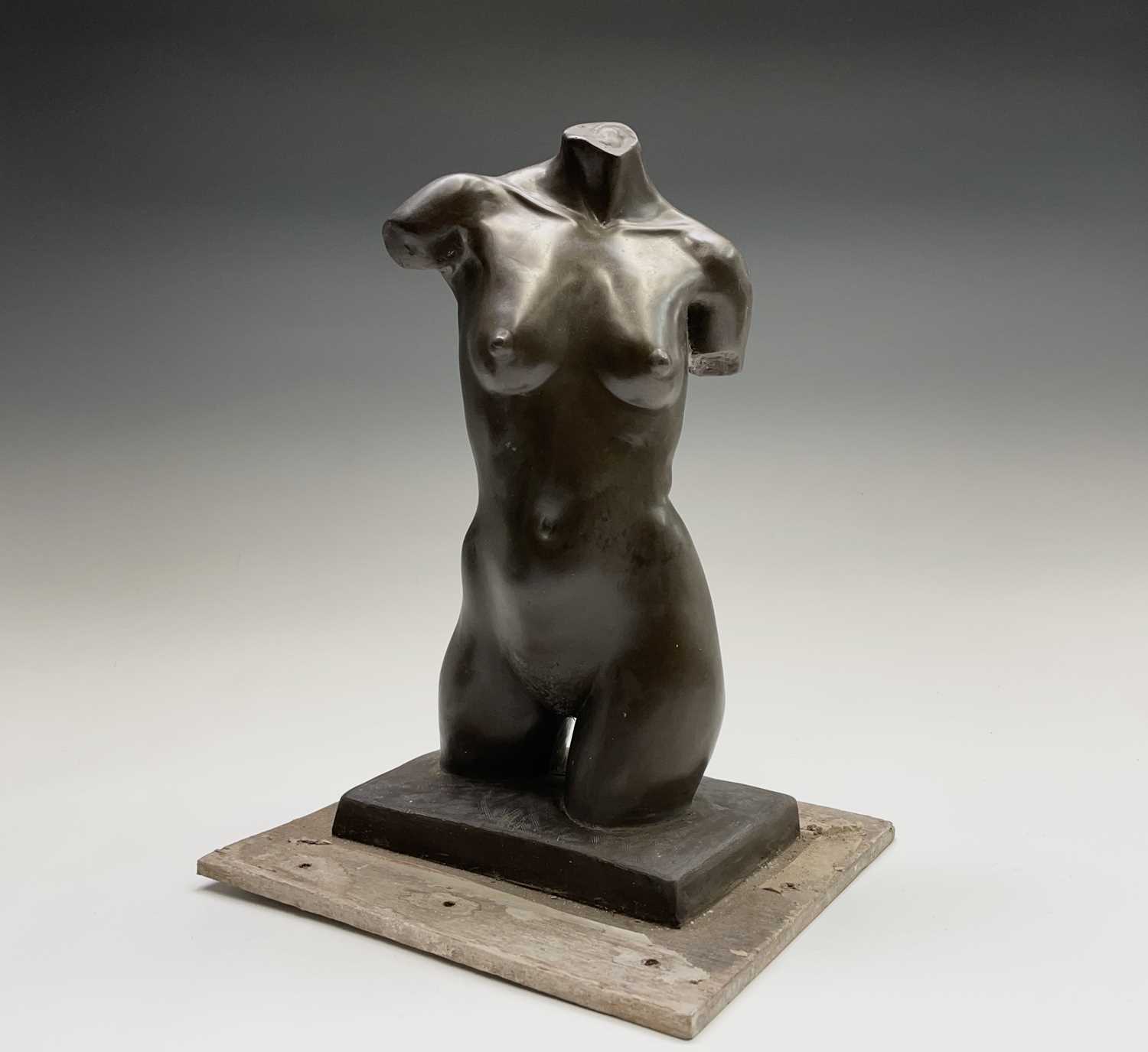 Alec WILES (1924)Female Torso Cold cast bronze sculpture Signed Height 34cm Alec Ernest Wiles was - Image 11 of 11