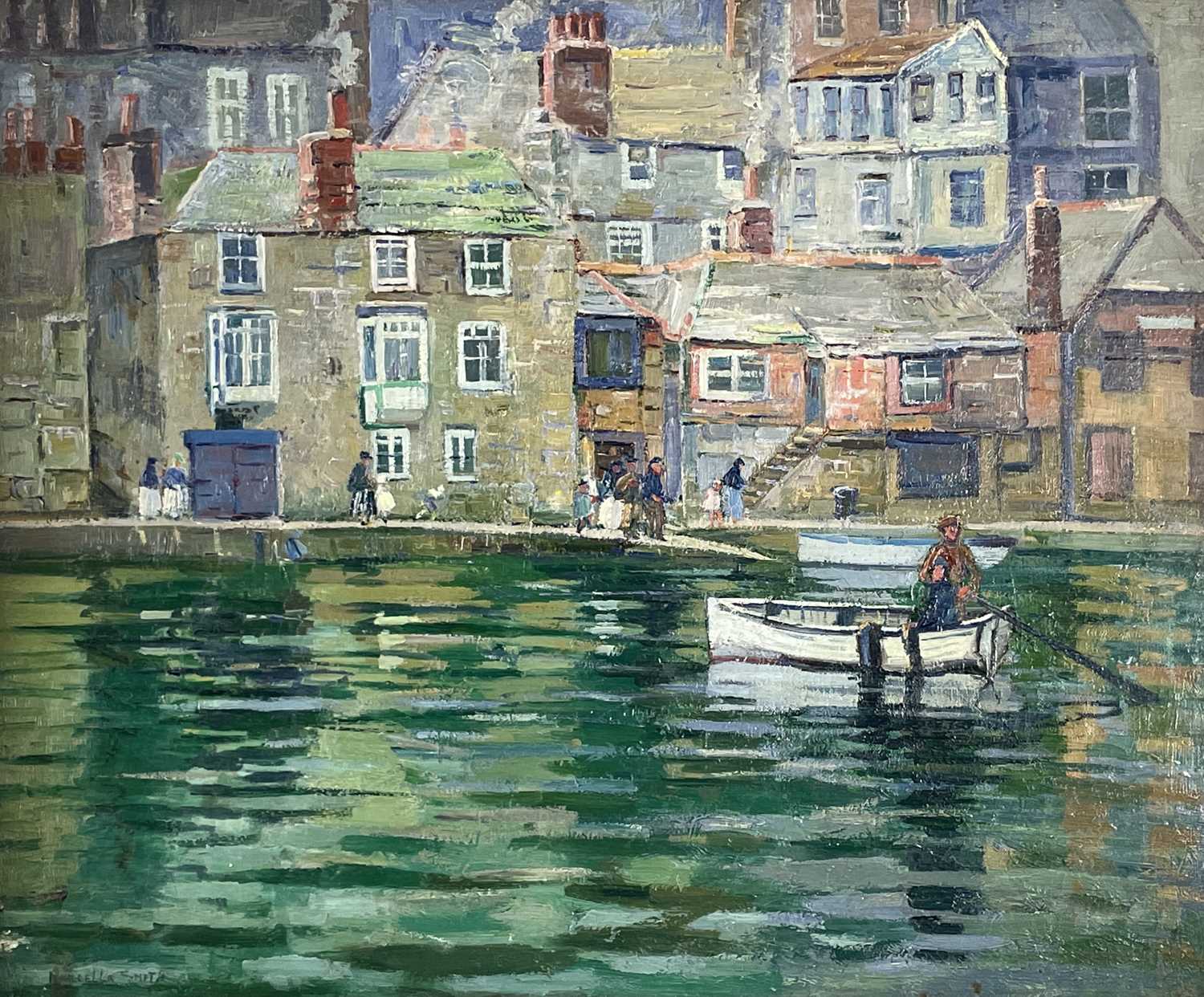 Marcella SMITH (1887-1963)Neap Tide, St Ives Oil on canvas SignedInscribed label to verso 50 x