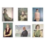 Alec WILES (1924) Six portraits in 0ils They include: The Uniform 90x74cm signed and with Royal