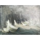 Alec WILES (1924)North Coast Storm Oil on canvas Signed and dated '9476 x 101cm