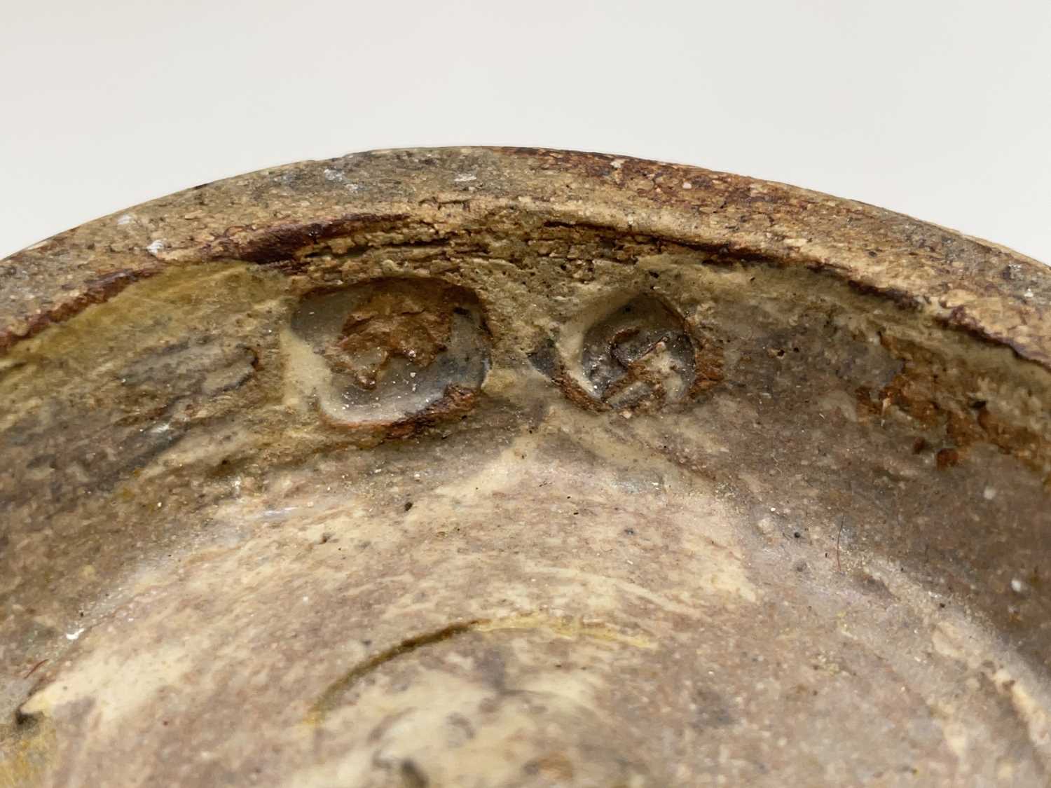 William MARSHALL (1923-2007) A stoneware footed bowl, the swollen body with brushed blue and grey - Image 9 of 11