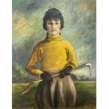 Garlick BARNES (1891-1987)Girl with a Riding CropOil on canvas Signed 91 x 71cm Garlick Barnes