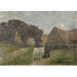 Arthur TOMSON (1858-1905)Horses in a Moonlit Landscape Oil on board Signed 25 x 35cm