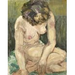 Garlick BARNES (1891-1987)Seated NudeOil on canvas Signed 51 x 41cm Garlick Barnes 1891-1987 Garlick