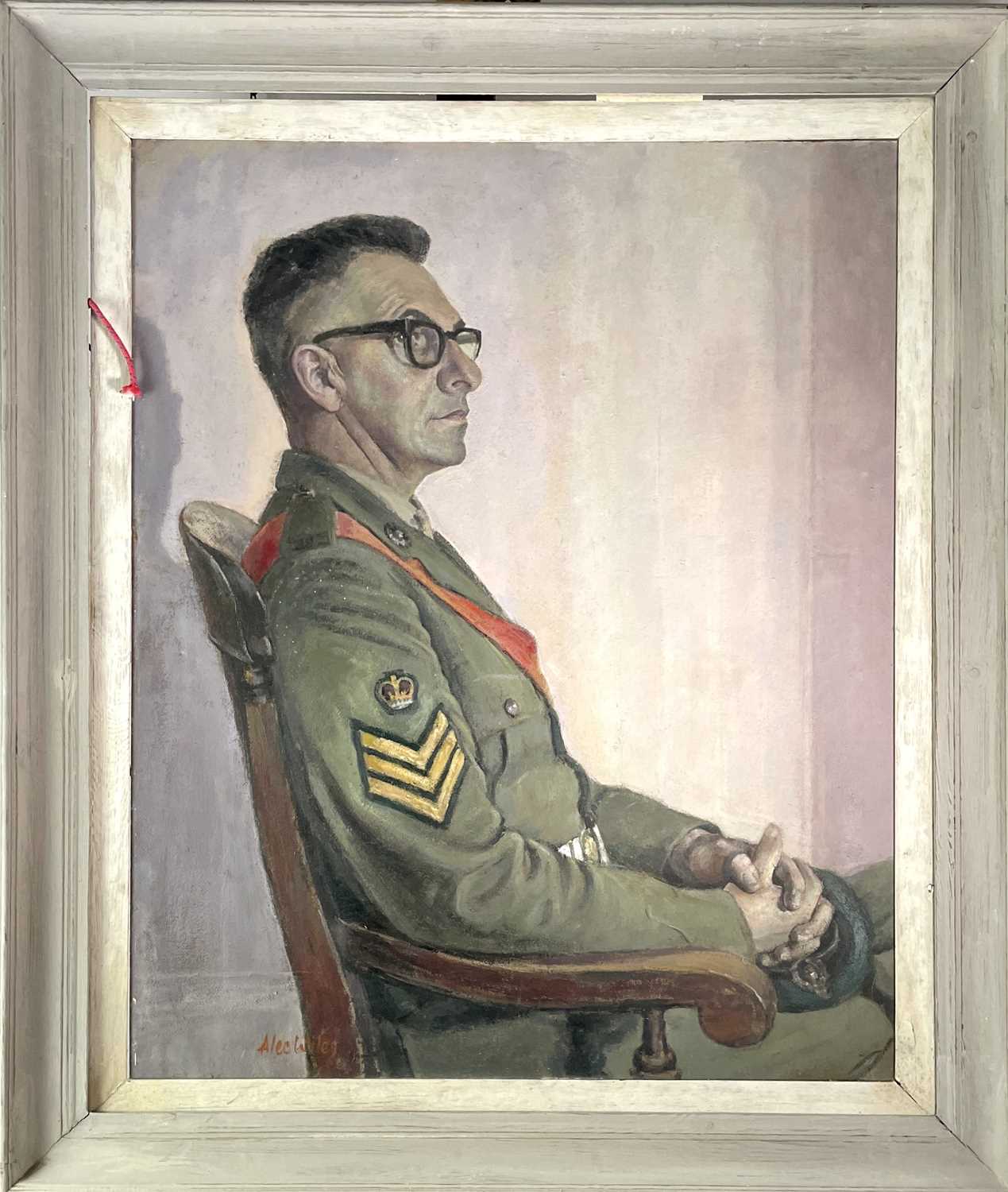 Alec WILES (1924) Six portraits in 0ils They include: The Uniform 90x74cm signed and with Royal - Image 7 of 16