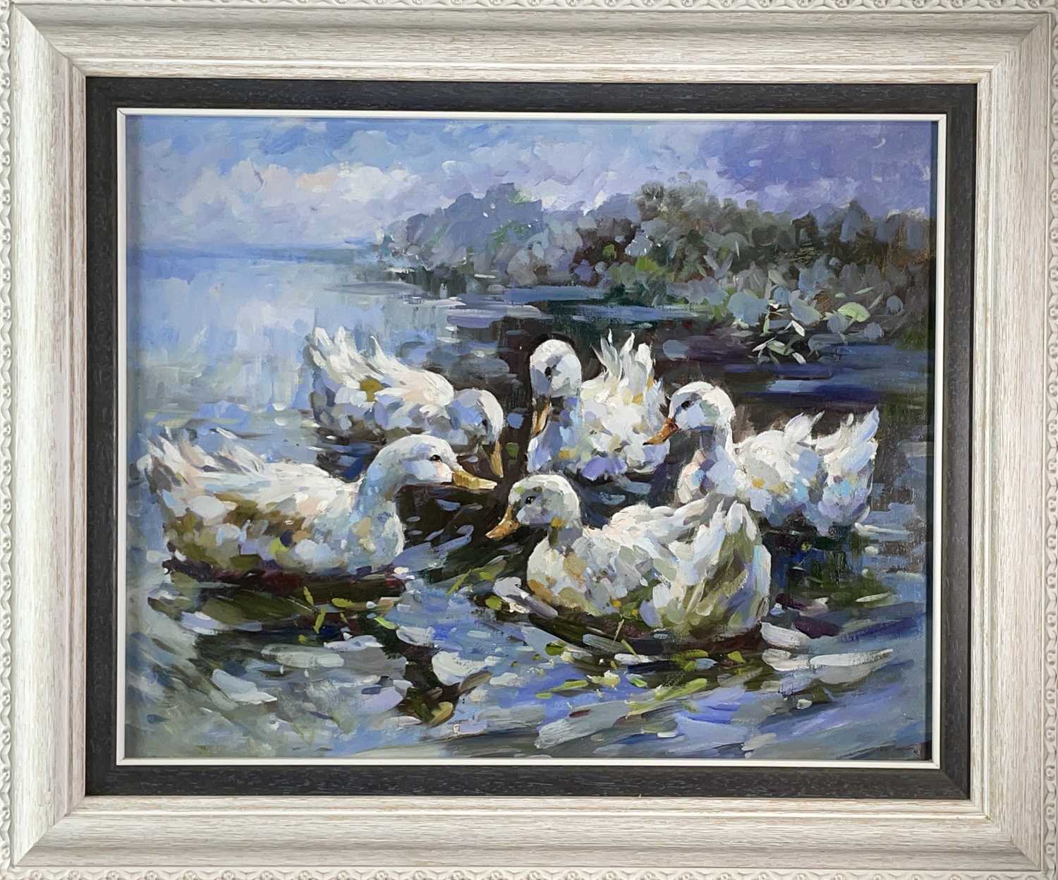 Style of KOESTER Ducks Oil on canvas 40 x 50cm - Image 3 of 3