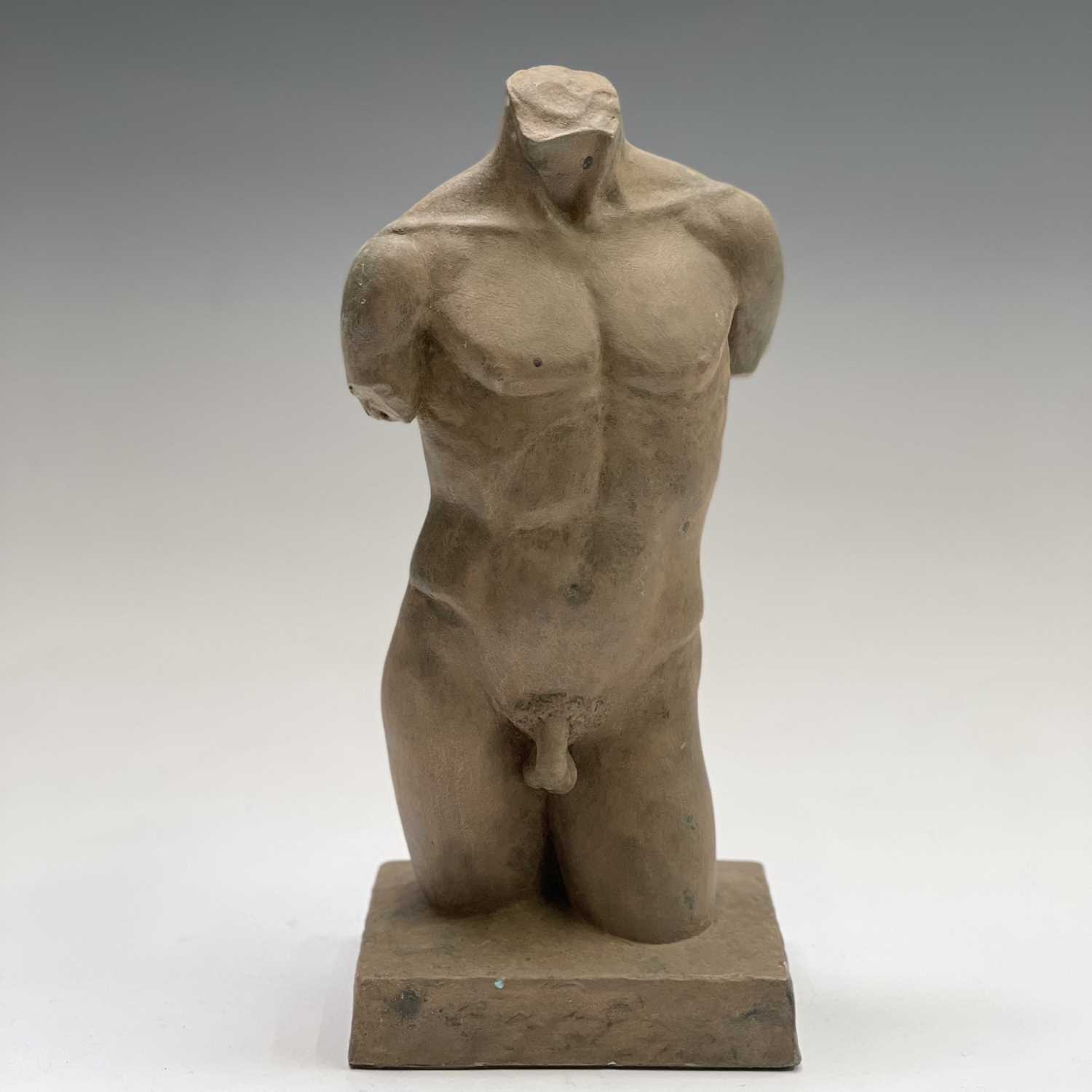 Alec WILES (1924)Males Torso Resin sculpture Signed Height 32cm - Image 10 of 13