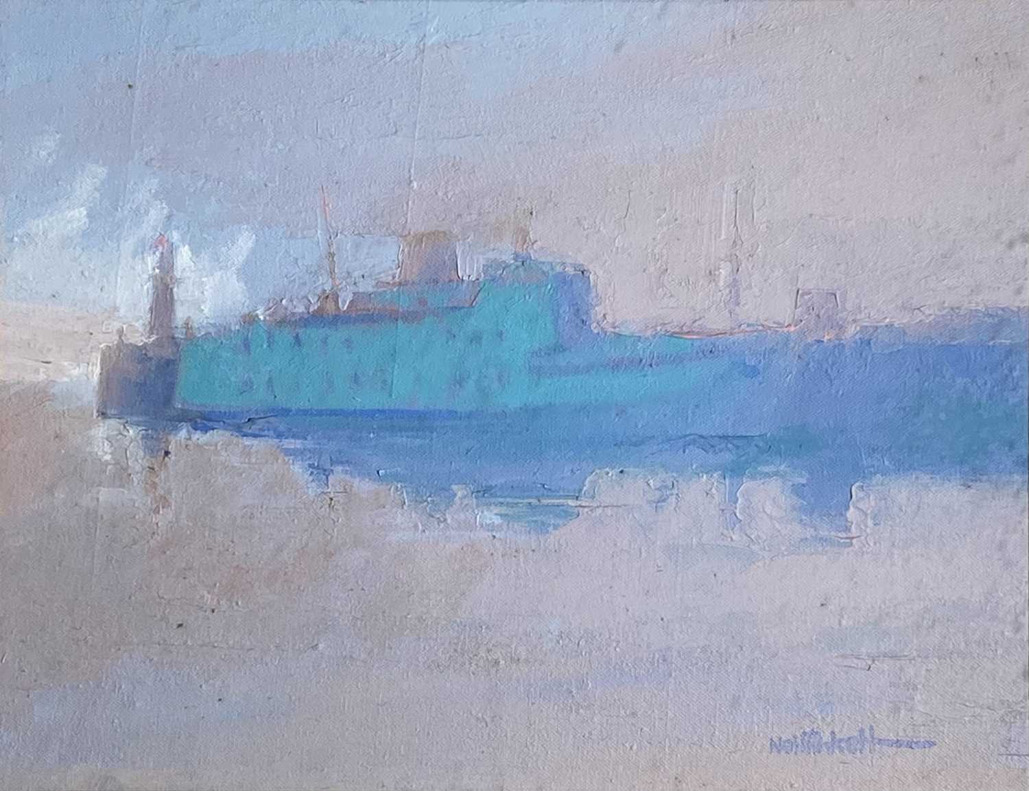 Neil PINKETT (1958)Scillonian Early Morning Oil on board Signed 26 x 34cm