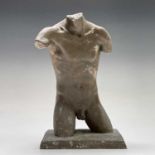 Alec WILES (1924)Males TorsoPlaster and resin sculpture Signed and inscribed '1979 Male Torso No