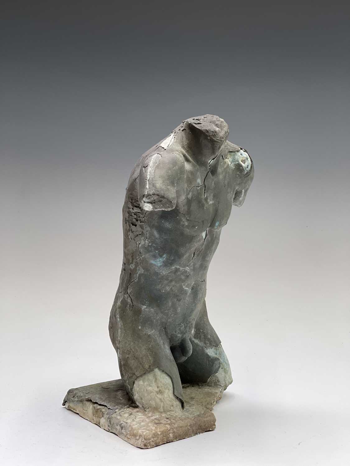 Alec WILES (1924)Males Torso Plaster and resin sculpture Signed Height 31cm - Image 3 of 13