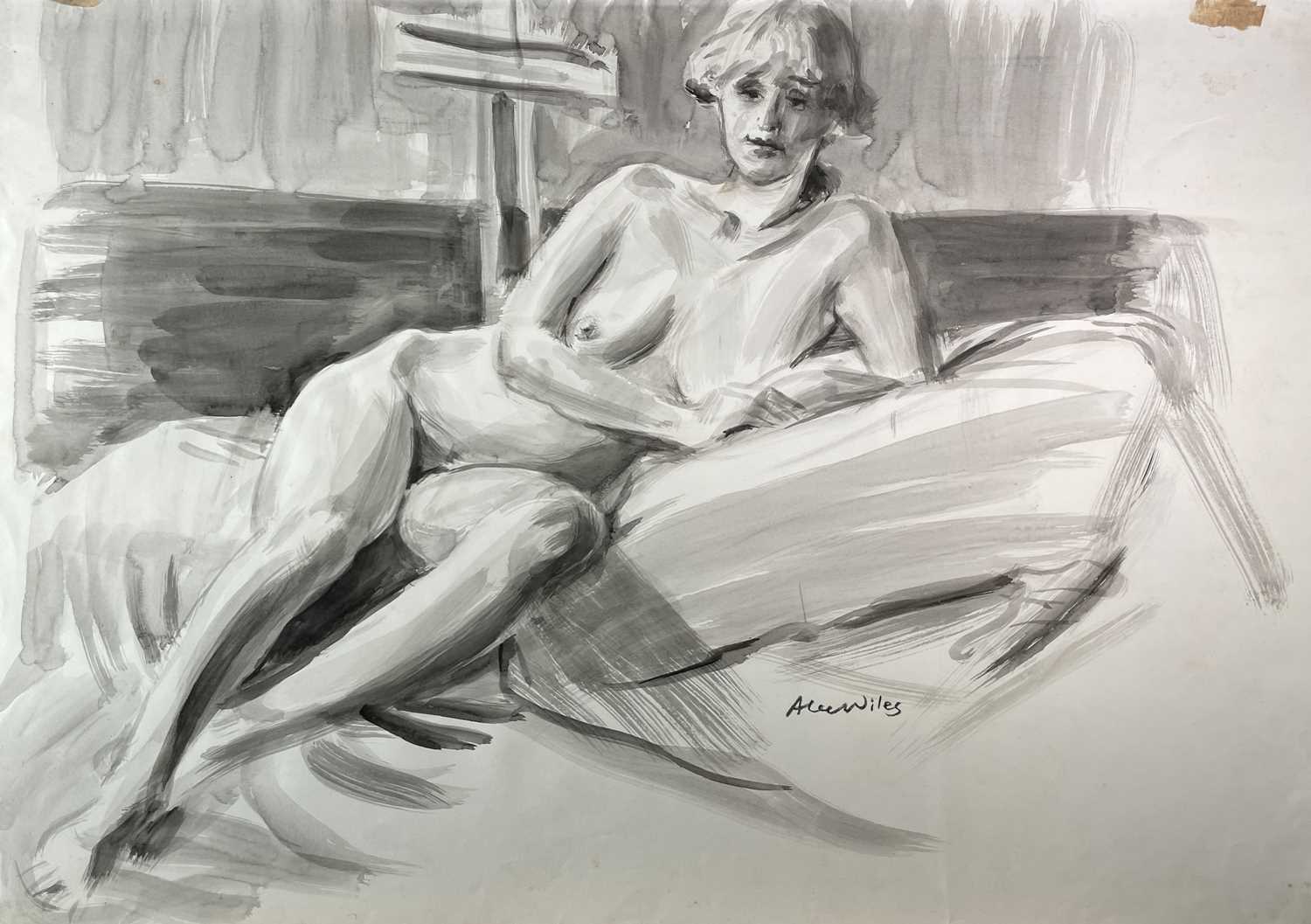 Alec WILES (1924) Noami FREARS (1963) Nude drawings A collection of ten drawings by Alec Wiles One - Image 4 of 5