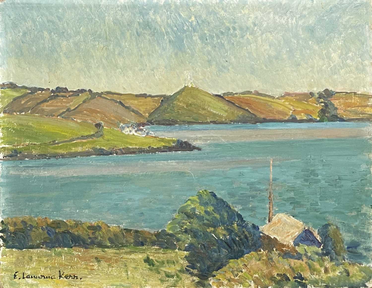 Elizabeth Lamorna KERR (1905-1990)Coastal Landscape Oil on board Signed 28 x 36cm