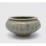 Katharine PLEYDELL-BOUVERIE (1895-1985) A celadon glazed bowl Personal seal, Maximum Diameter 11.5cm