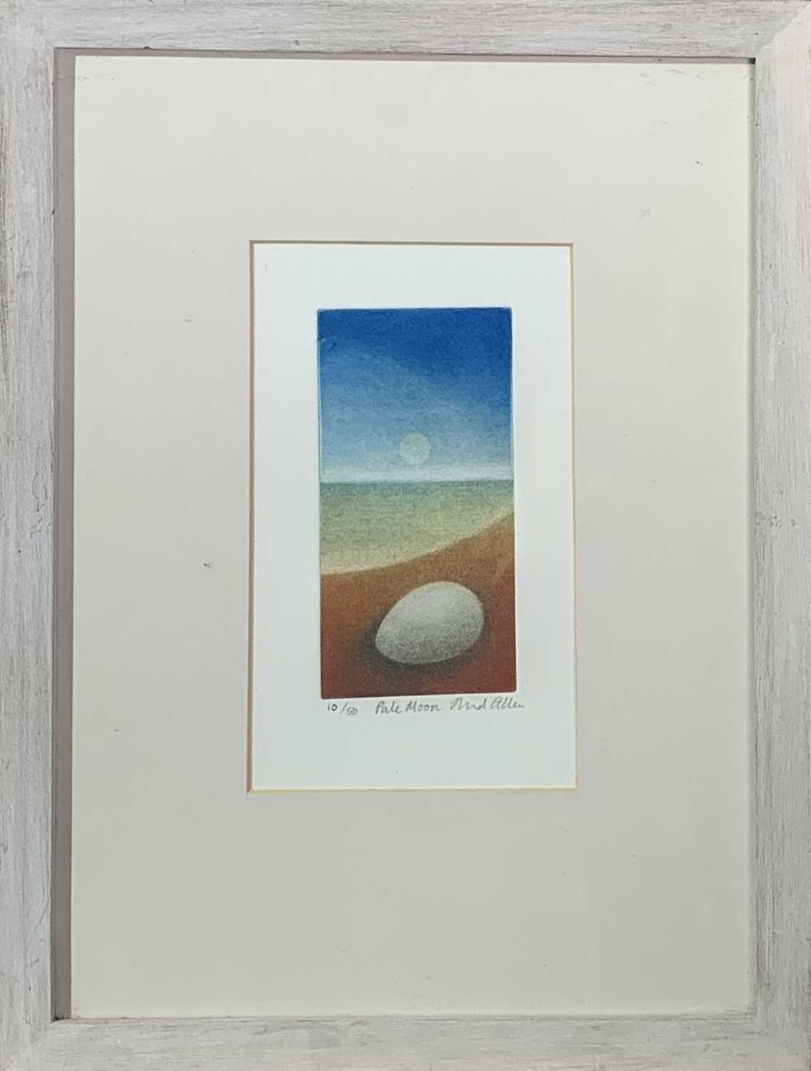 Charlotte MORGAN 'Love Birds' and 'Park Life'Two monoprints Each signed Together with a mezzotint ' - Image 3 of 9