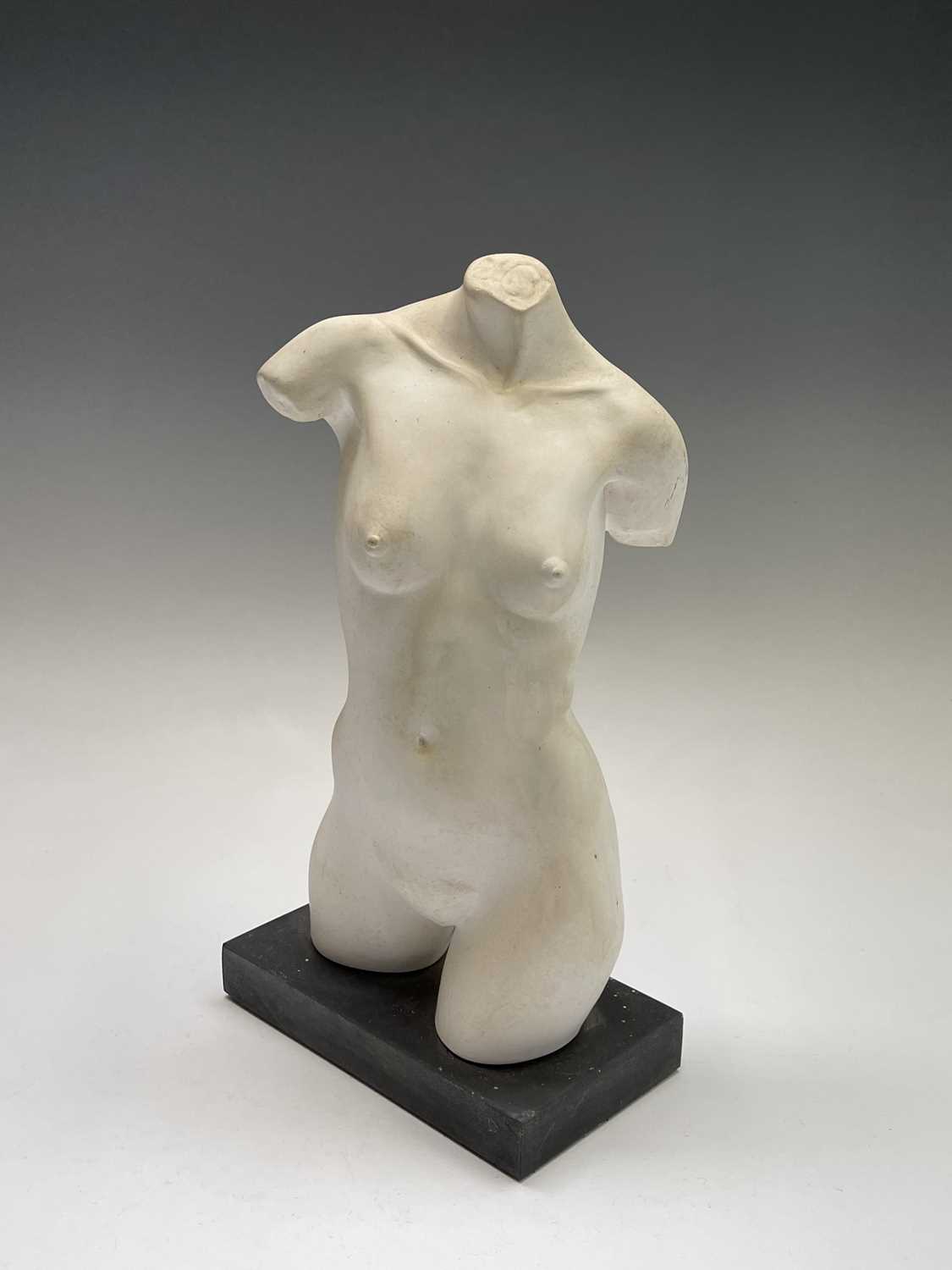 Alec WILES (1924)Female Torso Plaster sculpture Height 32cm - Image 3 of 10