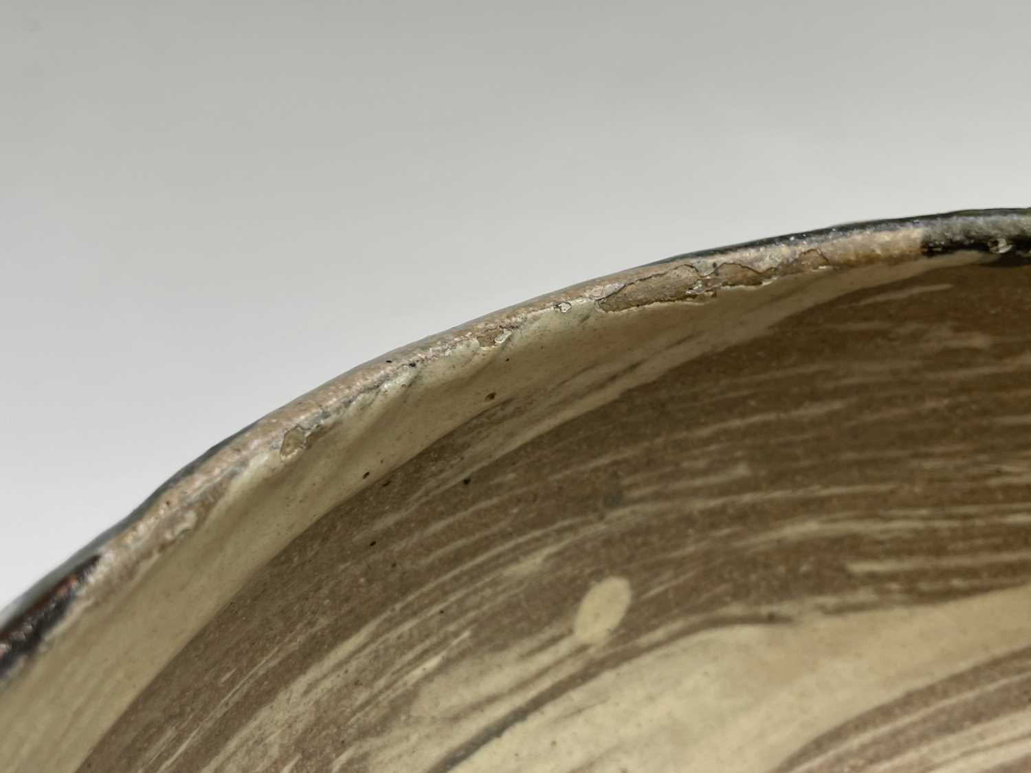 William MARSHALL (1923-2007) A stoneware footed bowl, the swollen body with brushed blue and grey - Image 6 of 11