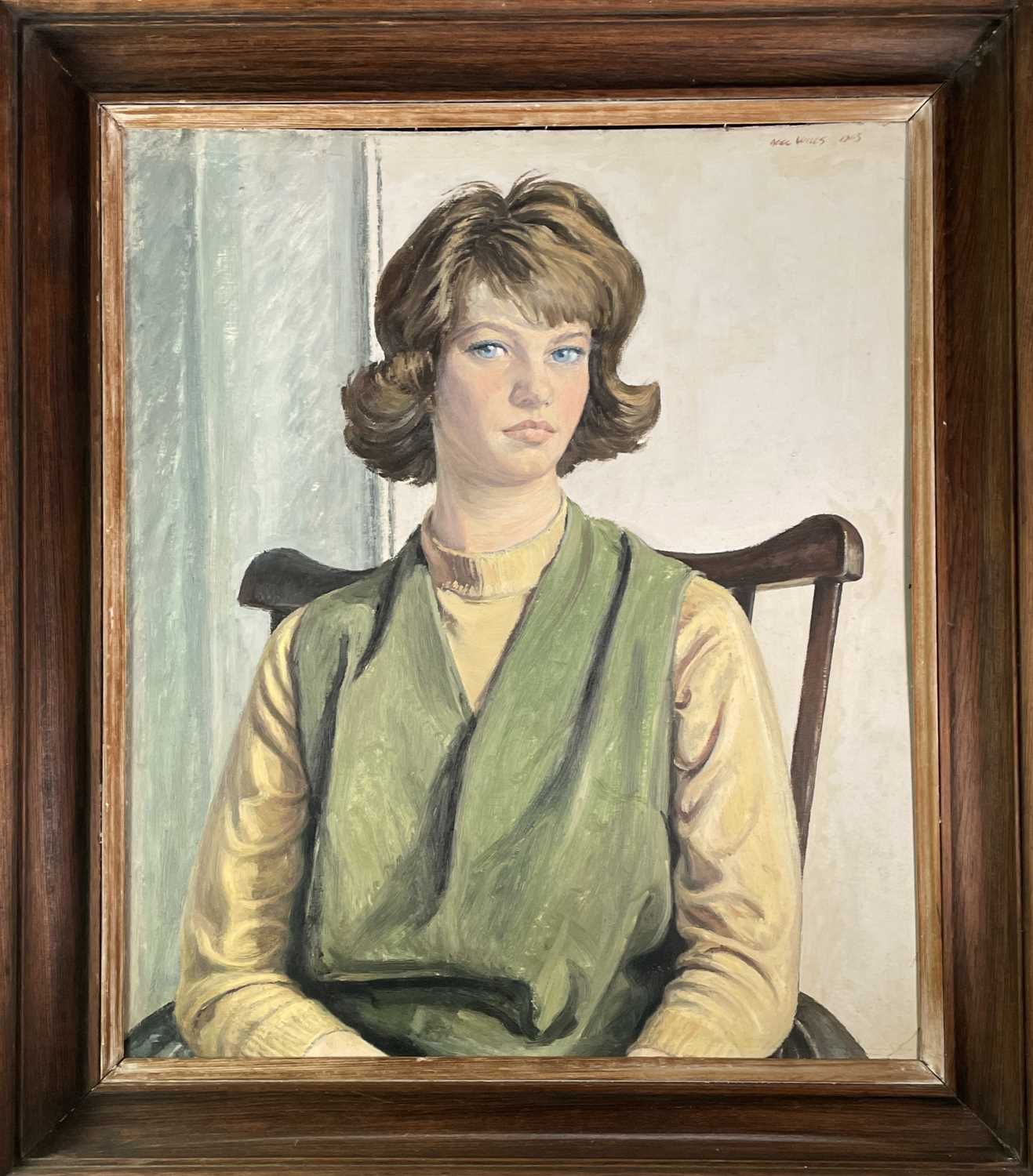Alec WILES (1924) Six portraits in 0ils They include: The Uniform 90x74cm signed and with Royal - Image 4 of 16
