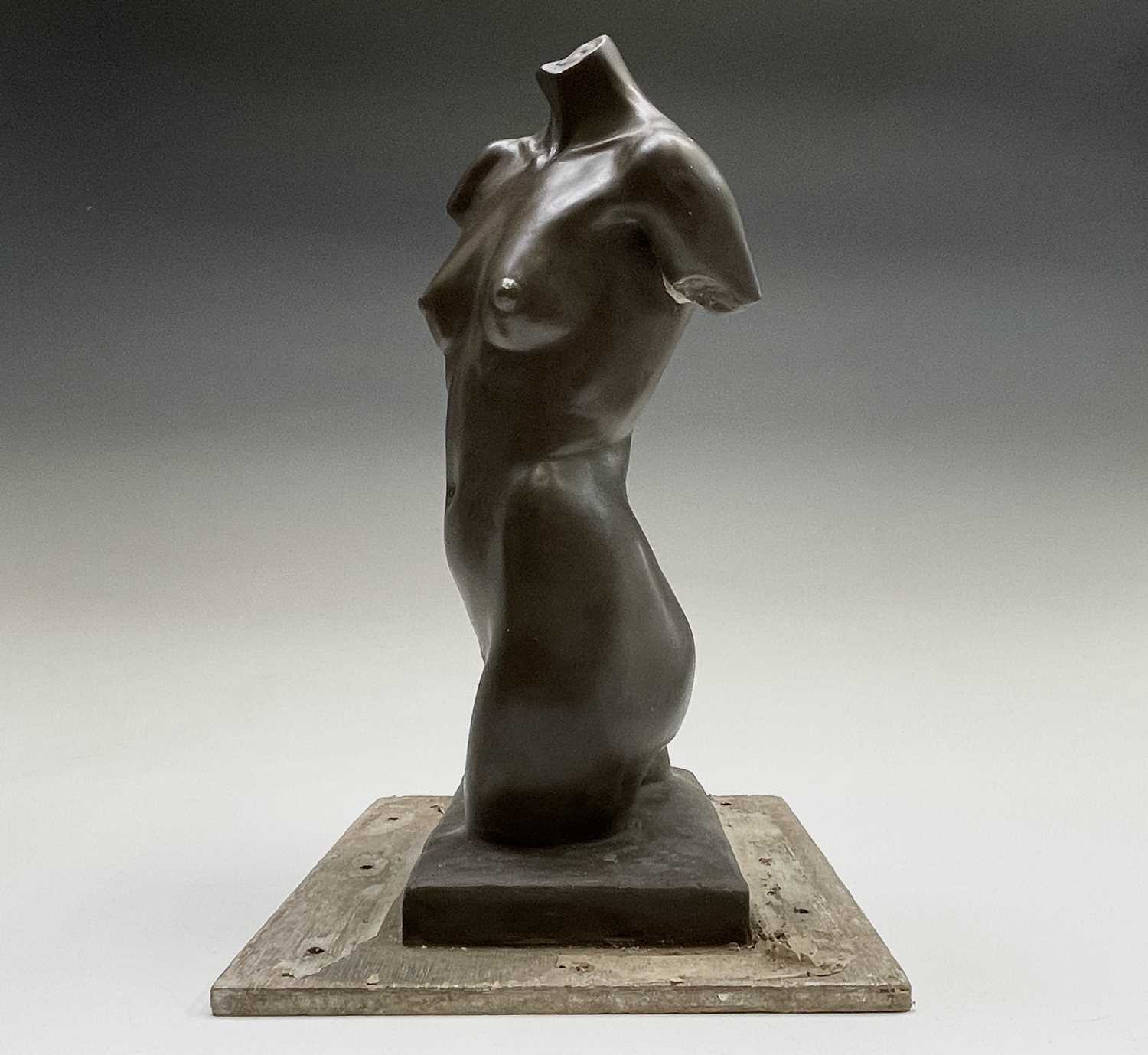 Alec WILES (1924)Female Torso Cold cast bronze sculpture Signed Height 34cm Alec Ernest Wiles was - Image 10 of 11